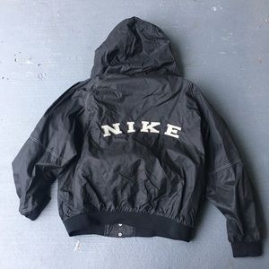 vintage black nike windbreaker